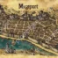 Mageport - Ville médiévale - Carte - Prompt Midjourney
